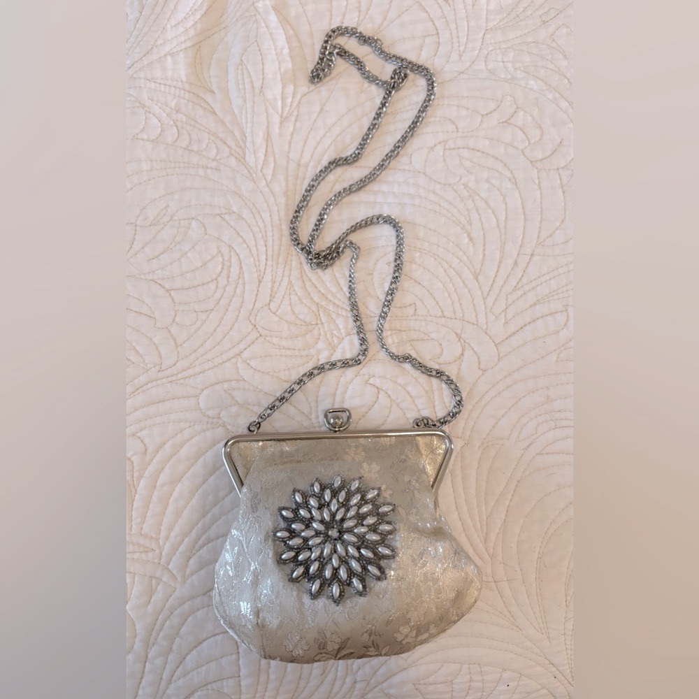Vintage Silver Sparkle Fairy Boho Festival One of a Kind Purse